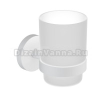 Стакан для ванной Timo Saona 13031/16 настенный, белый, стеклянный