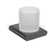 Стакан для ванной Timo Luiro 18432/03 настенный, черный, стеклянный