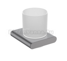 Стакан для ванной Timo Luiro 18432/18 настенный, серый, стеклянный