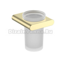 Стакан для ванной Timo Luiro 18433/17 настенный, золото, стеклянный