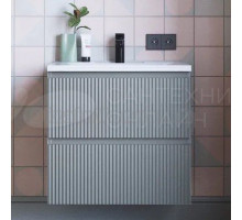 Тумба с раковиной Itana Kate 65 подвесная, светло-серая