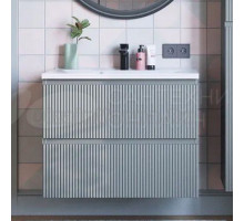 Тумба с раковиной Itana Kate 80 подвесная, светло-серая