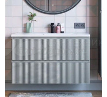 Тумба с раковиной Itana Kate 100 подвесная, светло-серая