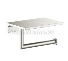 Держатель для туалетной бумаги Timo Saona 13043/13 с полкой для телефона, никель