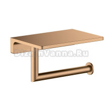 Держатель для туалетной бумаги Timo Saona 13043/19 с полкой для телефона, розовое золото