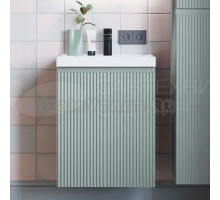 Тумба с раковиной Itana Kate 50 подвесная, распашная, светло-зеленая