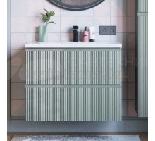 Тумба с раковиной Itana Kate 80 подвесная, светло-зеленая