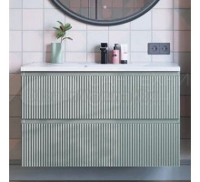 Тумба с раковиной Itana Kate 100 подвесная, светло-зеленая