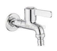 Кран Potato P4187 с выходом под шланг, хром