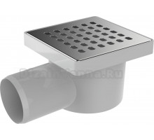 Душевой трап Aquant ST2210-48-MR 10x10, в пол, глянцевый хром, с сифоном