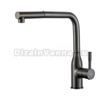 Смеситель для кухни Frap F6096-9 оружейная сталь