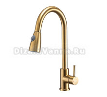 Смеситель для кухни Frap H991 F60991-3 золотой сатин