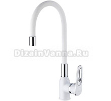 Смеситель для кухни Frap H49 F4049 белый, хром