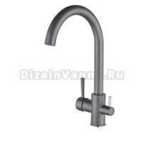 Смеситель для кухни Potato 297-19 брезентово-серый