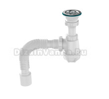 Сифон для раковины Aquant Standart S0110-35-MR 40 мм, бутылочный, хром