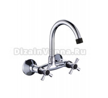 Смеситель для кухни Potato 54-6 хром, черный