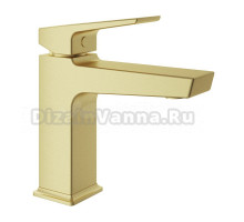 Смеситель для раковины Aqueduto Claro M CLA0250 шлифованное золото