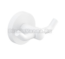 Крючок Timo Saona 13012/16 матовый белый, на шурупах