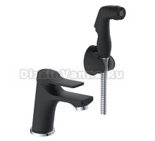 Комплект для раковины Potato 292BL P12292BL с гигиеническим душем, матовый черный