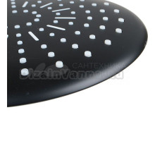 Лейка для верхнего душа круглая черная d225мм Melodia della Vita 34750