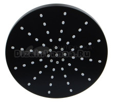 Лейка для верхнего душа круглая черная d225мм Melodia della Vita 34752