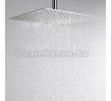 Лейка для верхнего душа нержавеющая сталь квадратная d300мм Melodia della Vita