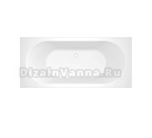 Ванна из искусственного камня Triton Гидрус Solid Gidrus 178.8 180x80 см, пристенная, белая, на ножках