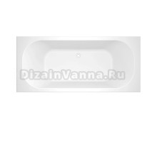 Ванна из искусственного камня Triton Гидрус Solid Gidrus 188.85 190x85 см, пристенная, белая, на ножках