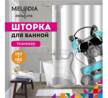 Шторка для ванной комнаты 180x180 "Меломан" Melodia Della Vita MZ-102