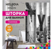 Шторка для ванной комнаты 180x180 " Улицы Нью-Йорка" Melodia Della Vita MZ-108
