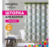 Шторка для ванной комнаты 180х200см "Оливковая фантазия" Melodia della vita MZ-157