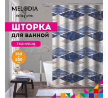 Шторка для ванной комнаты 180х200см "Винтажные ромбы" Melodia della vita MZ-162
