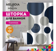 Шторка для ванной комнаты 180х200 "Сферы" Melodia Della Vita MZ-120