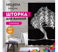 Шторка для ванной комнаты 180x200 "Жемчужный бонсай" Melodia Della Vita MZ-124