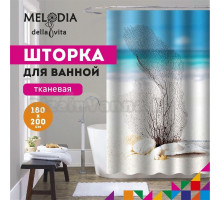 Шторка для ванной комнаты 180x200 "Белый песок" Melodia Della Vita MZ-128