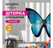 Шторка для ванной комнаты 180x200 "Прекрасная Морфо" Melodia Della Vita MZ-116