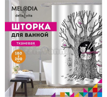 Шторка для ванной комнаты 180x200 "Друзья" Melodia Della Vita MZ-130