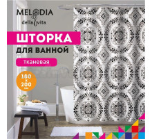 Шторка для ванной комнаты 180х200см "Готический орнамент" Melodia della vita MZ-177