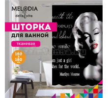 Шторка для ванной комнаты 180х180 "Мэрилин Монро" MZ-56 Melodia Della Vita