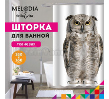 Шторка для ванной комнаты 180х180 "Сова" Melodia della vita MZ-50