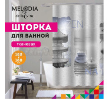 Шторка для ванной комнаты 180x180 "Сила духа" Melodia Della Vita MZ-94