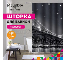 Шторка для ванной комнаты 180x200 "Мост" Melodia Della Vita MZ-68
