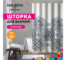 Шторка для ванной комнаты 180х200см "Цветочный орнамент" MZ-164 Melodia della vita
