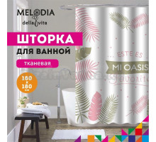 Шторка для ванной комнаты 180x180 "Мой любимый оазис" Melodia Della Vita MZ-111