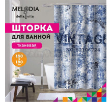 Шторка для ванной комнаты 180x180 "Винтаж" Melodia Della Vita MZ-93