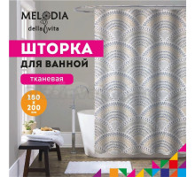 Шторка для ванной комнаты 180х200 "Волнительные узоры" Melodia Della Vita MZ-158