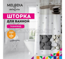 Шторка для ванной комнаты 180x180 "Чистота" Melodia Della Vita MZ-95