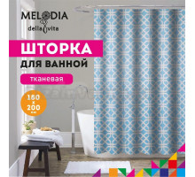 Шторка для ванной комнаты 180х200см "Узоры на голубом" Melodia della vita MZ-161