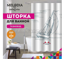 Шторка для ванной комнаты 180x200 "Парусник" Melodia Della Vita MZ-122