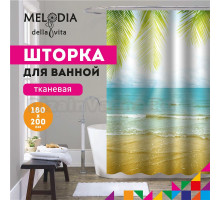 Шторка для ванной комнаты 180x200 "Пляж" Melodia Della Vita MZ-58